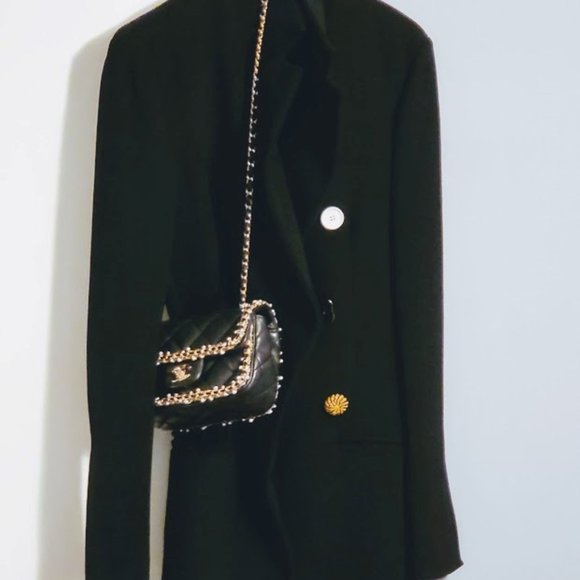 PROENZA SCHOULER Asymmetric Textured Suiting Blazer Jacket - Picture 7 of 15